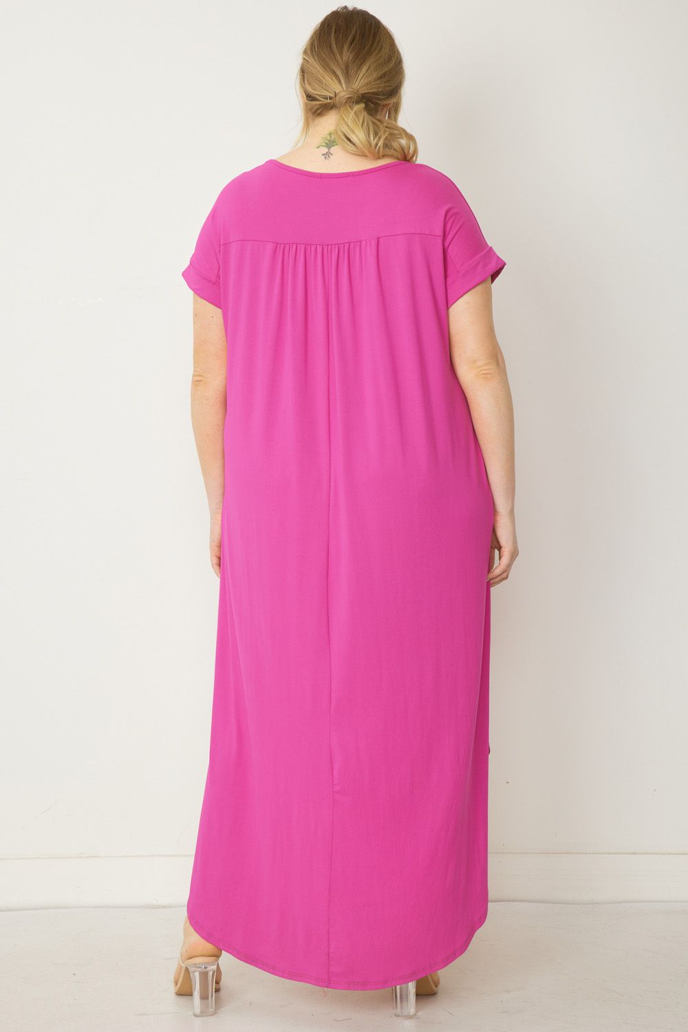 Luxe plus size T-shirt dress 