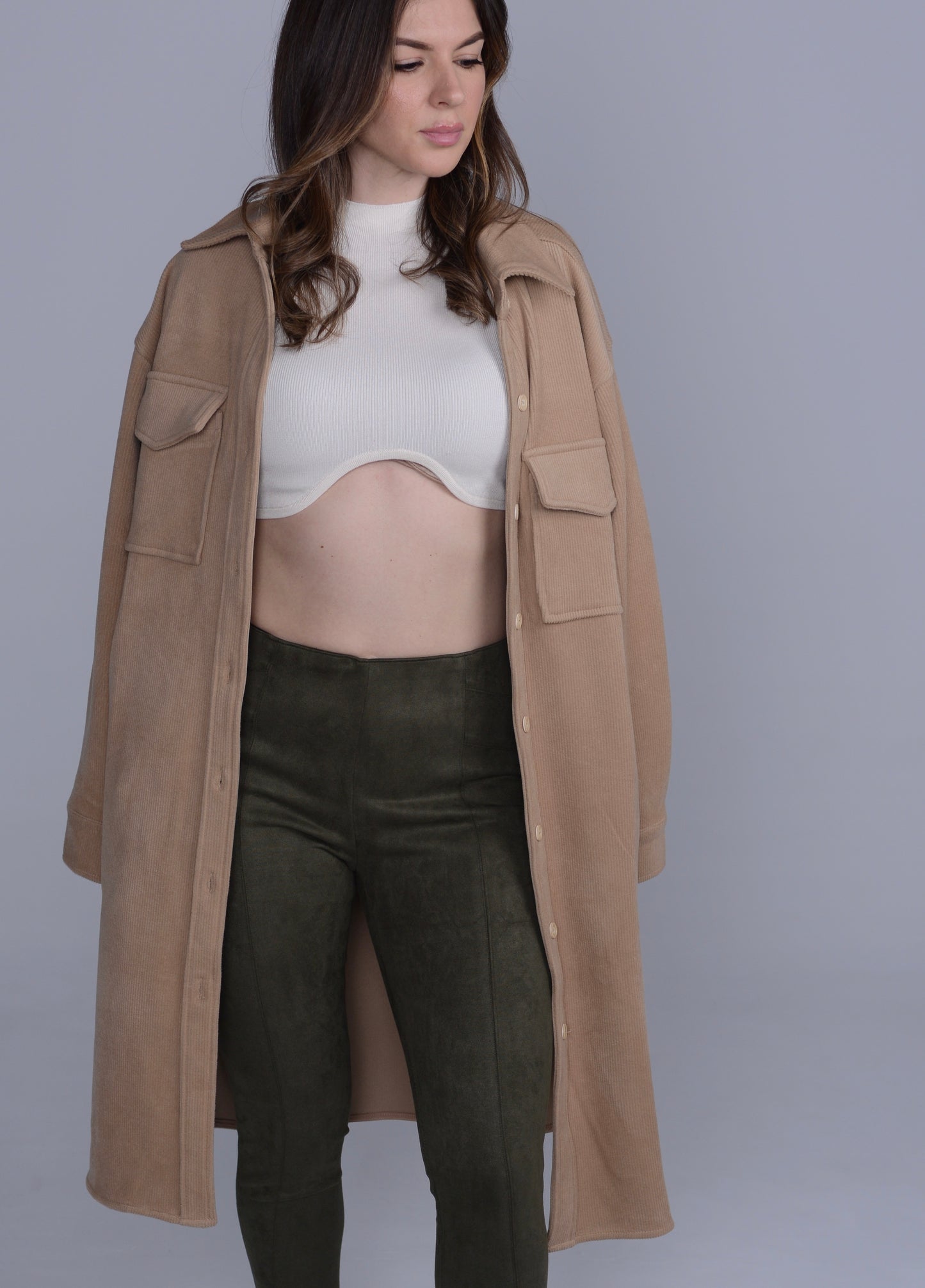 Camel peacoat