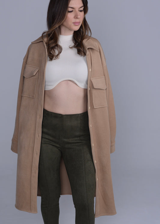 Camel peacoat