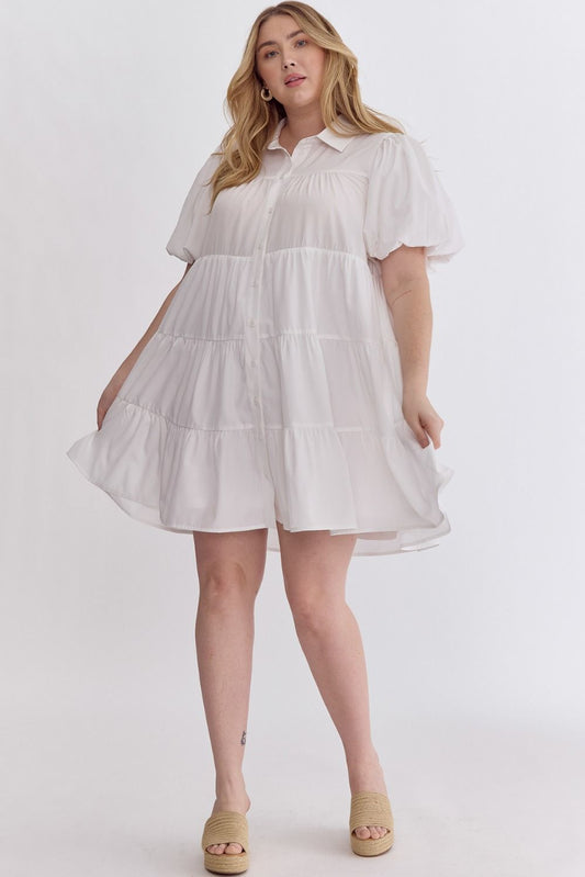 mini puff sleeve dress