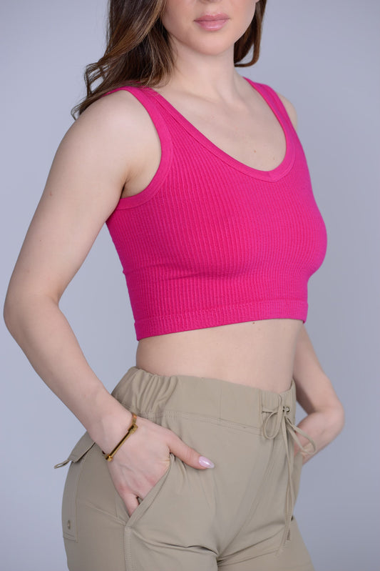 Camiseta corta sin mangas