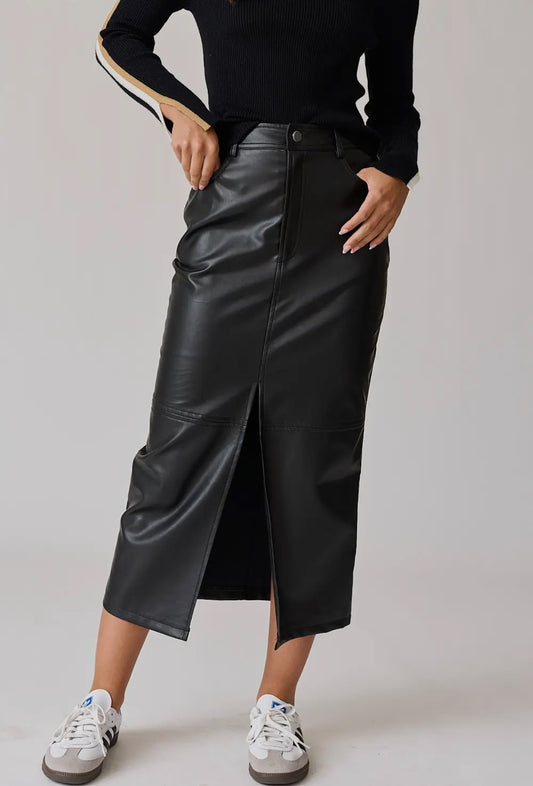 Lilliana Faux Leather
Maxi Skirt