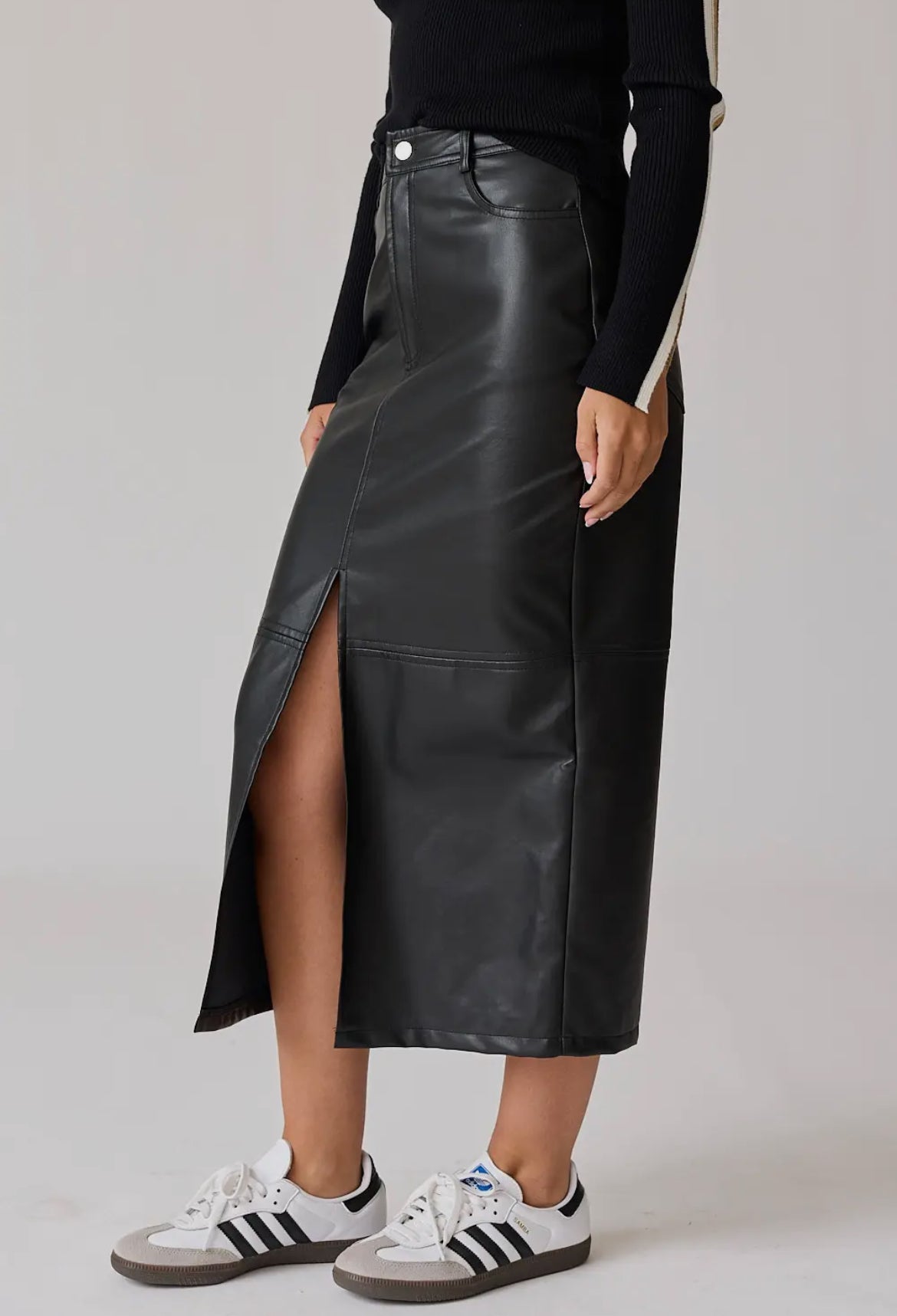 Lilliana Faux Leather
Maxi Skirt