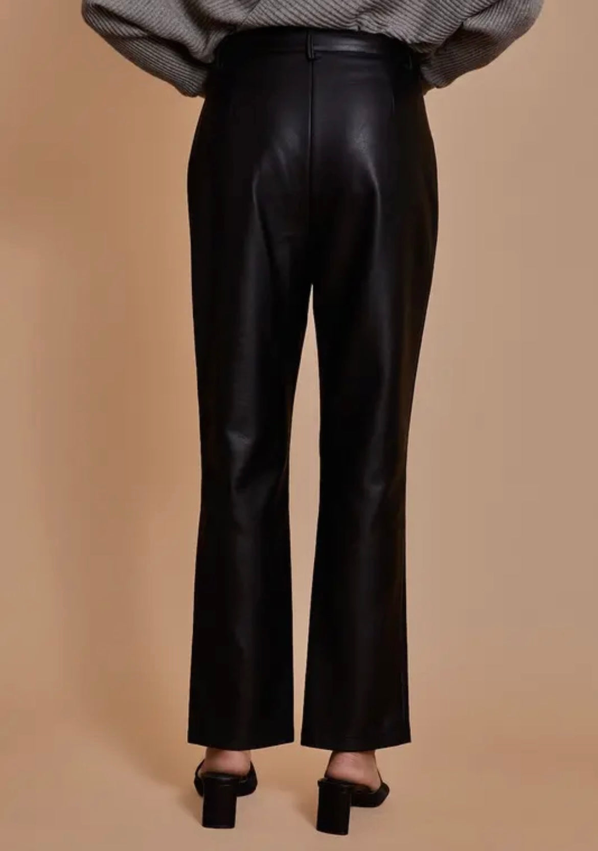 Black leather pants