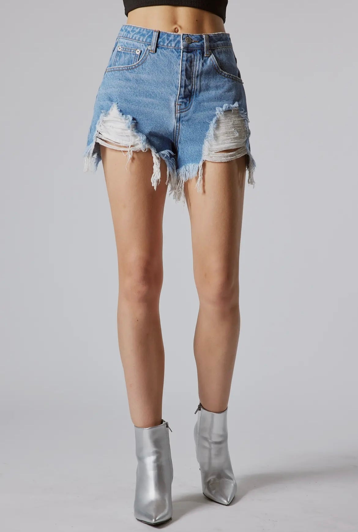 Denim shorts