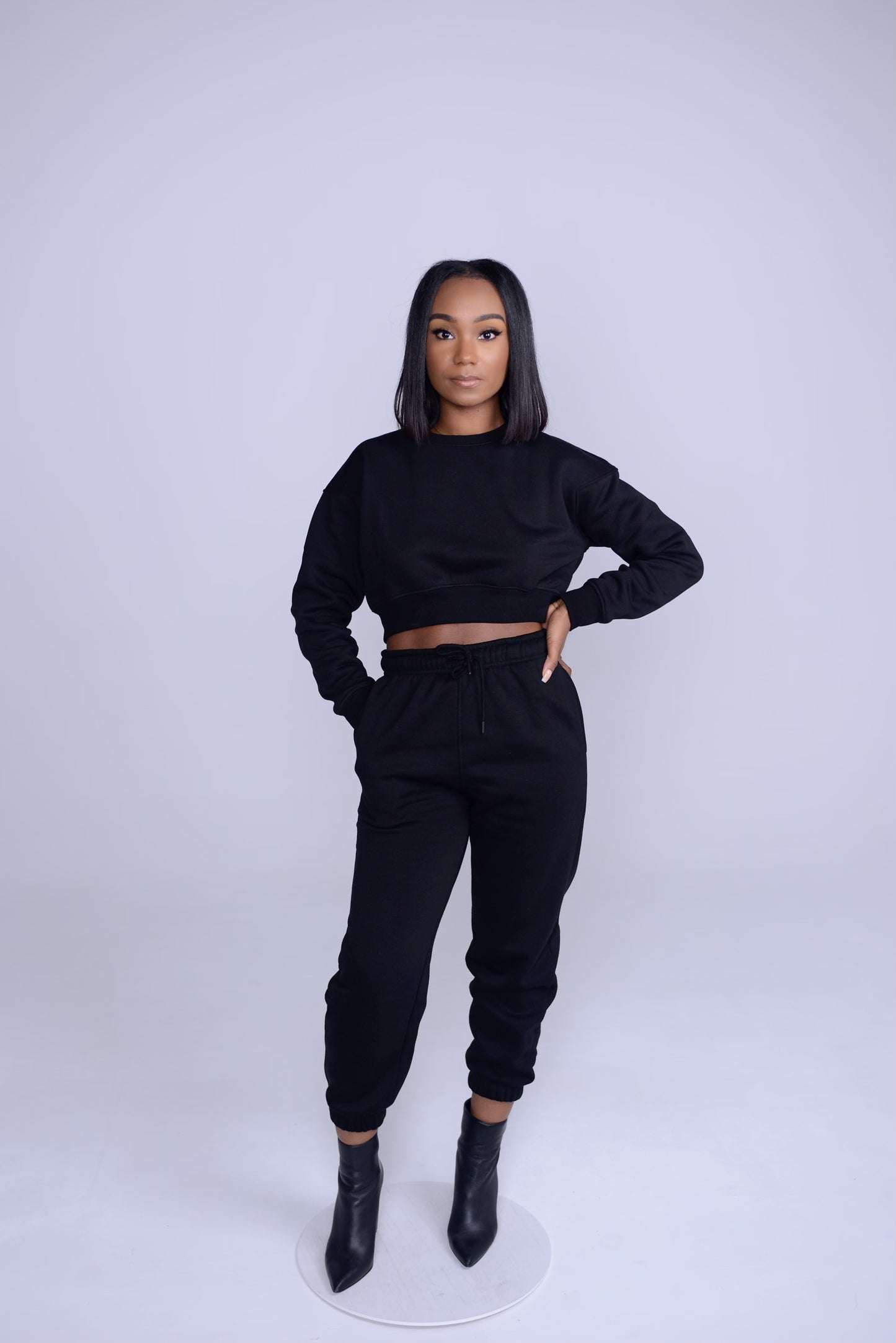 Cropped sweatsuit